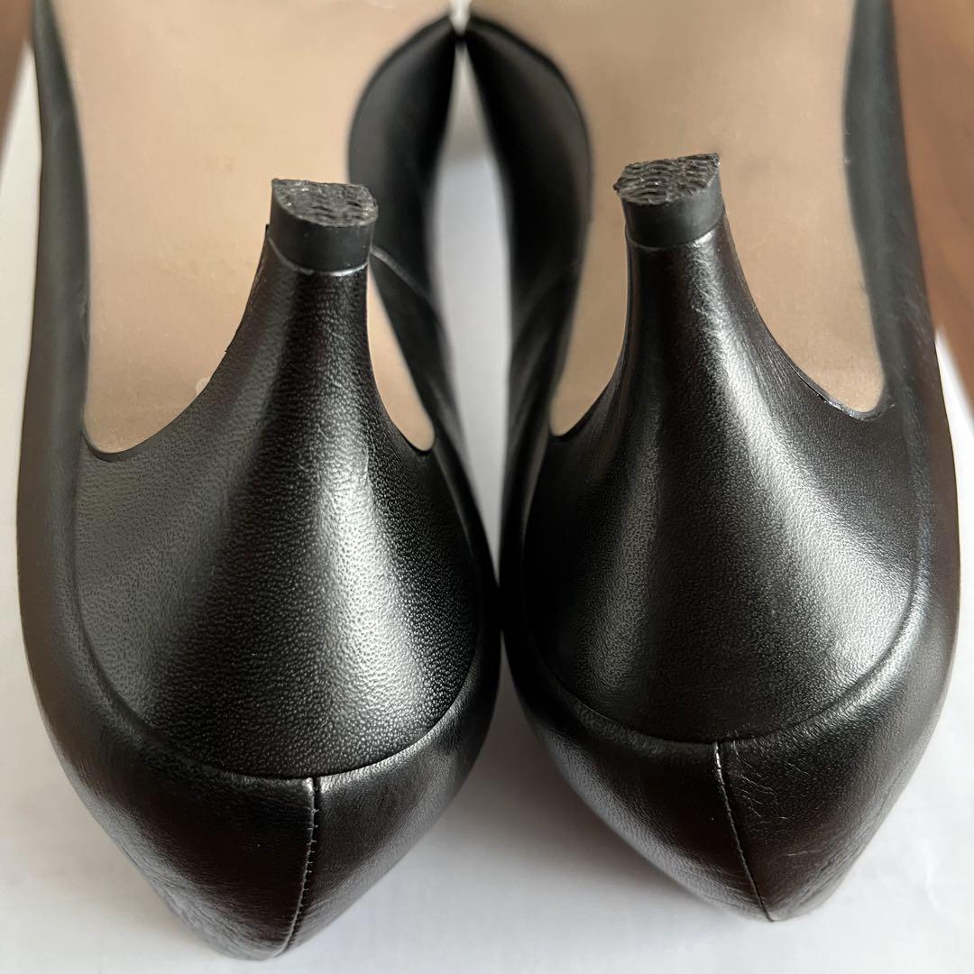 ユーズド　LANVIN ランバン　レザープレーンパンプス　24.0
