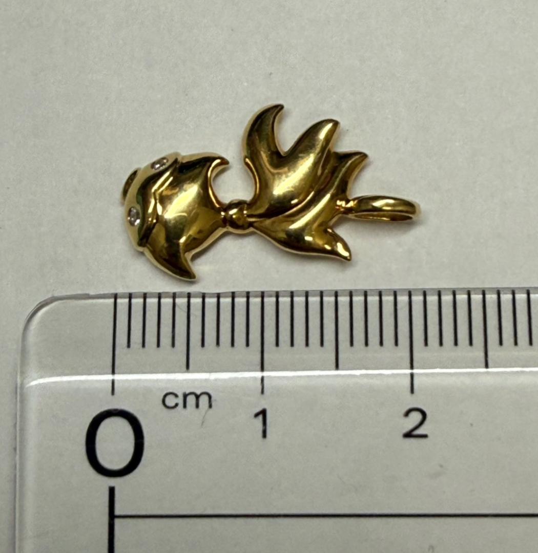 Tiffany & Co. ティファニー ペンダントトップK18ダイヤモンド 魚