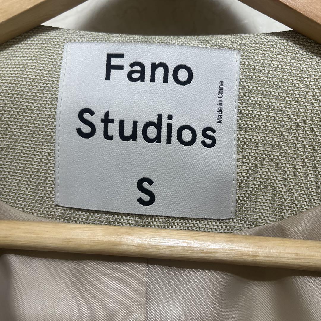 Fano Studios ノーカラージャケット ライトベージュ S セレモニー