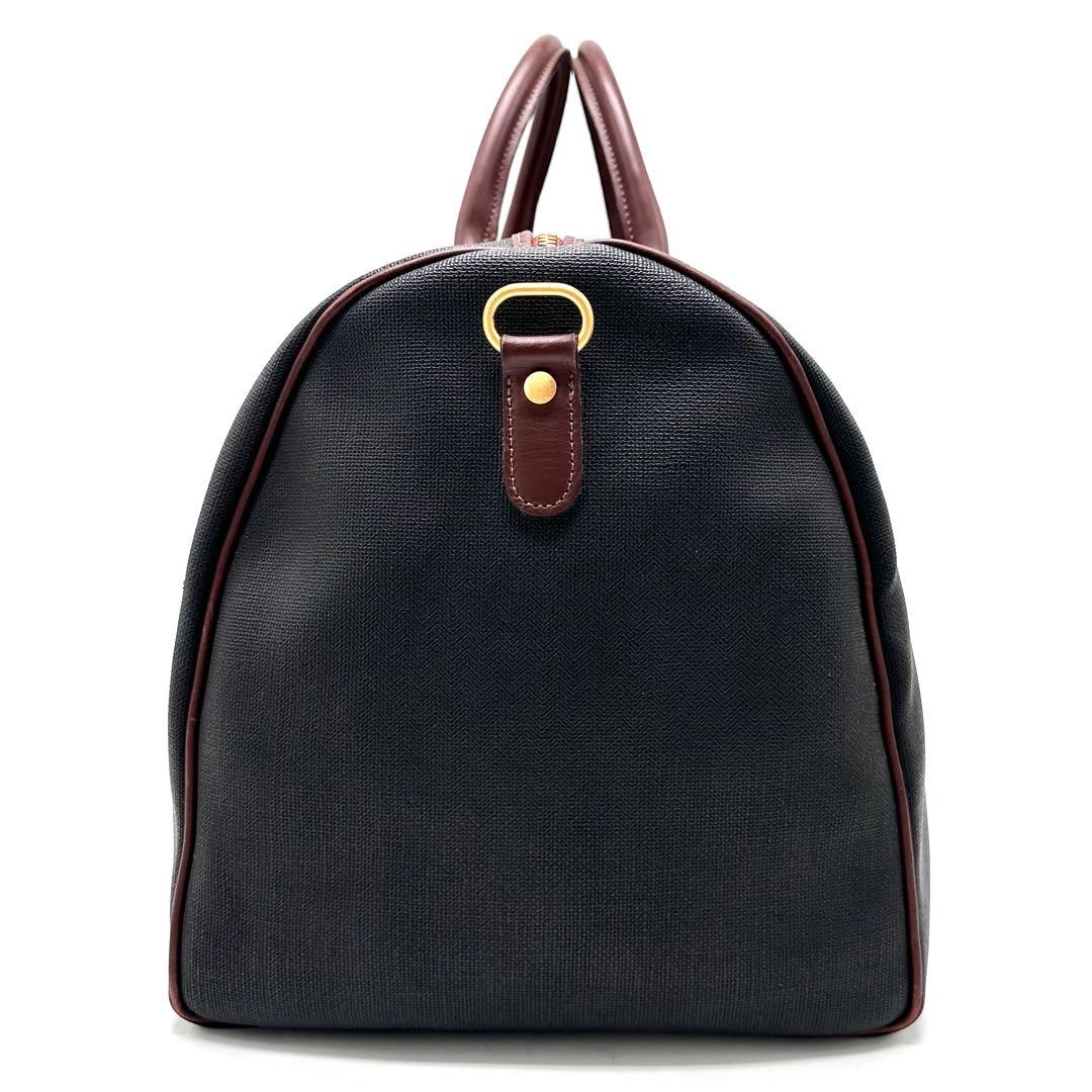 dunhill ダンヒル ボストンバッグ 大容量 南京錠 ブラウン