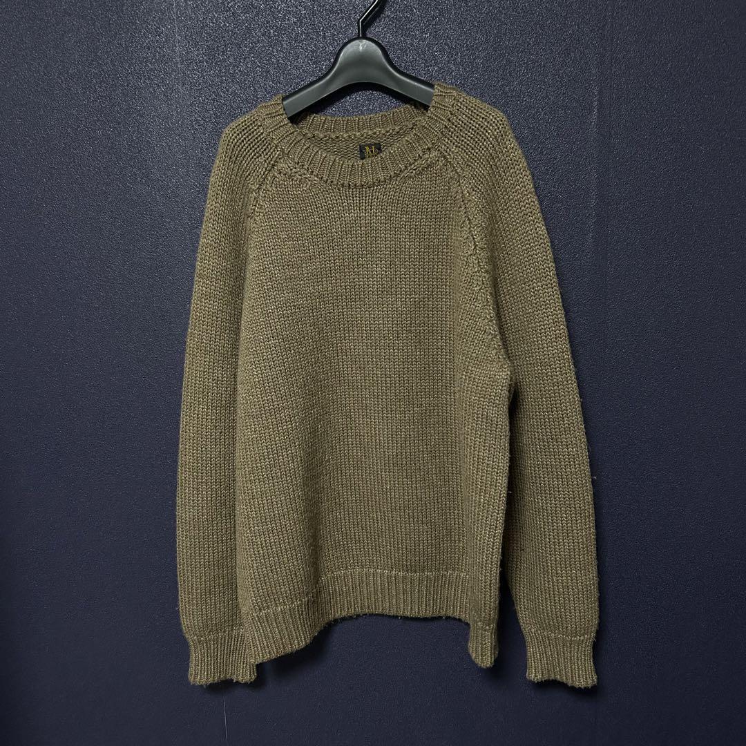 最終 Batoner vintage wool raglan crew neck