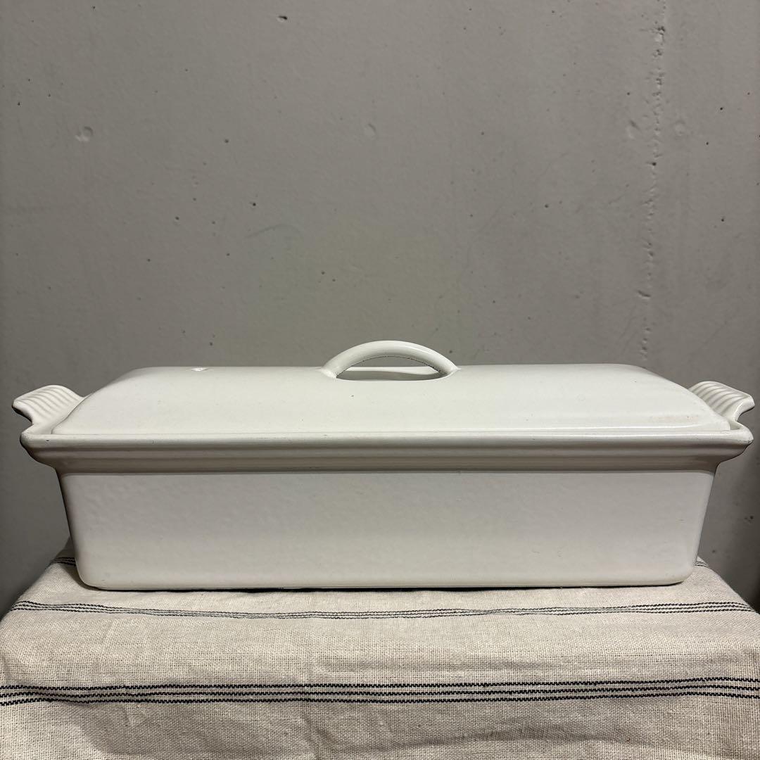 ルクルーゼ テリーヌ レクタ 32cm ホワイト