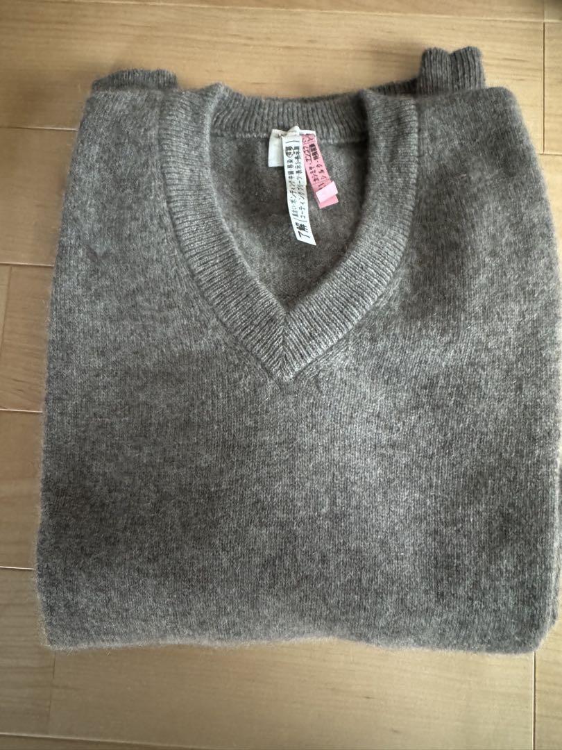 Vネック ニットwool Yak 3 phlannel フランネル