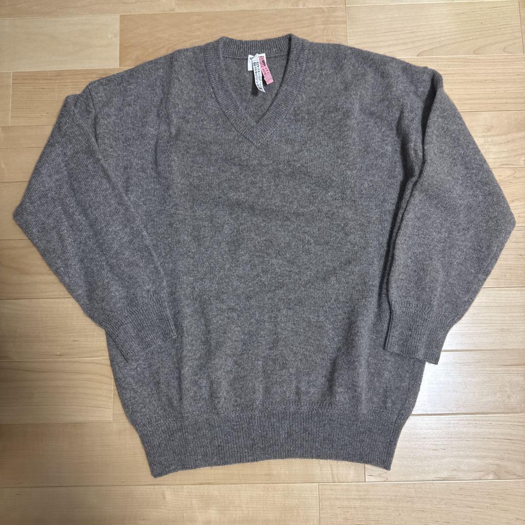 Vネック ニットwool Yak 3 phlannel フランネル