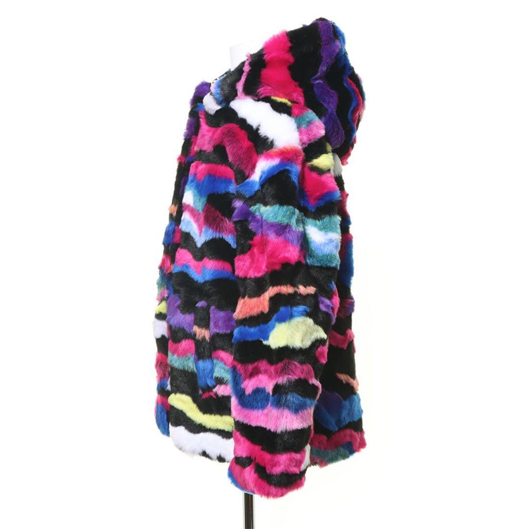 美品 デシグアル Desigual もこもこジャケット PELUCHE ガールズ