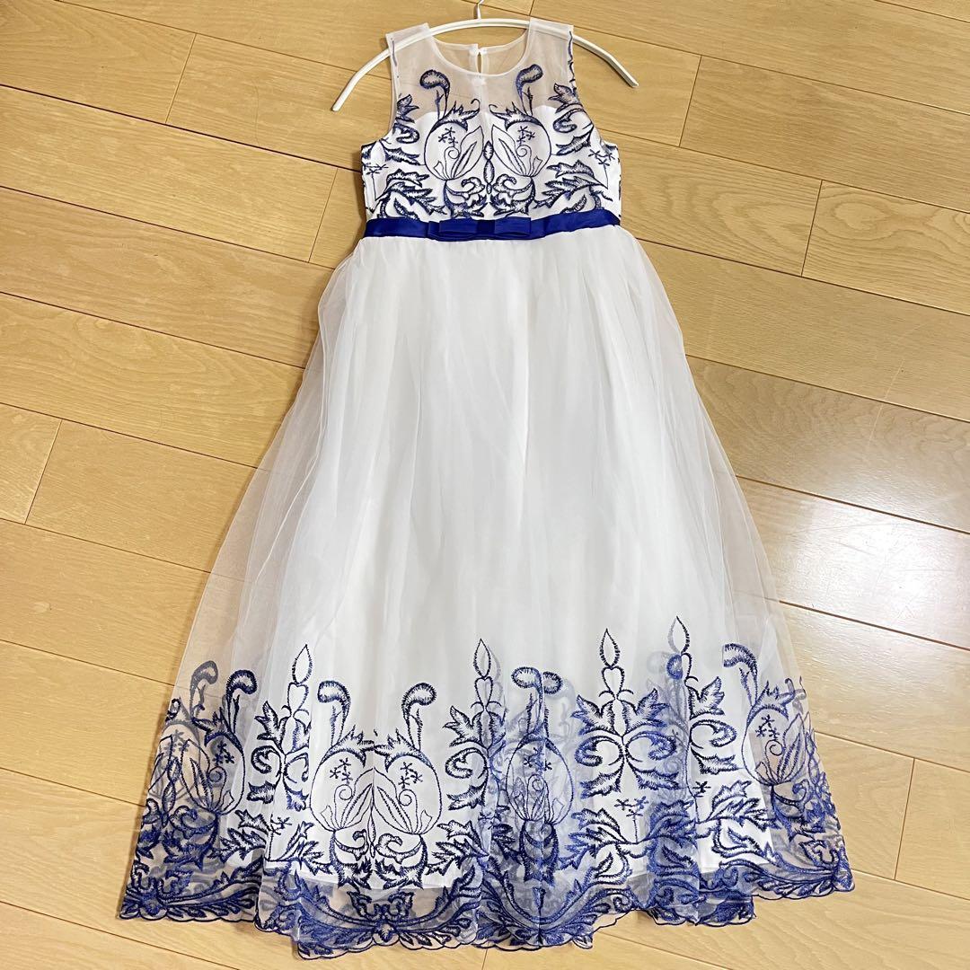 キッズ 刺繍ドレス☆フォーマルドレス☆11〜12歳(140〜150cm
