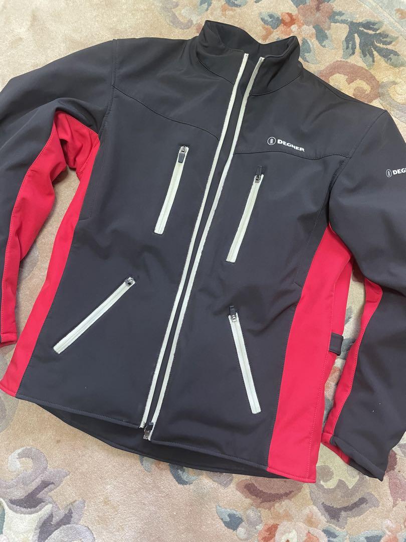 デグナー　メンズ　ライダース　ジャケット　XL 防寒　パット　胸　背中　肘　肩