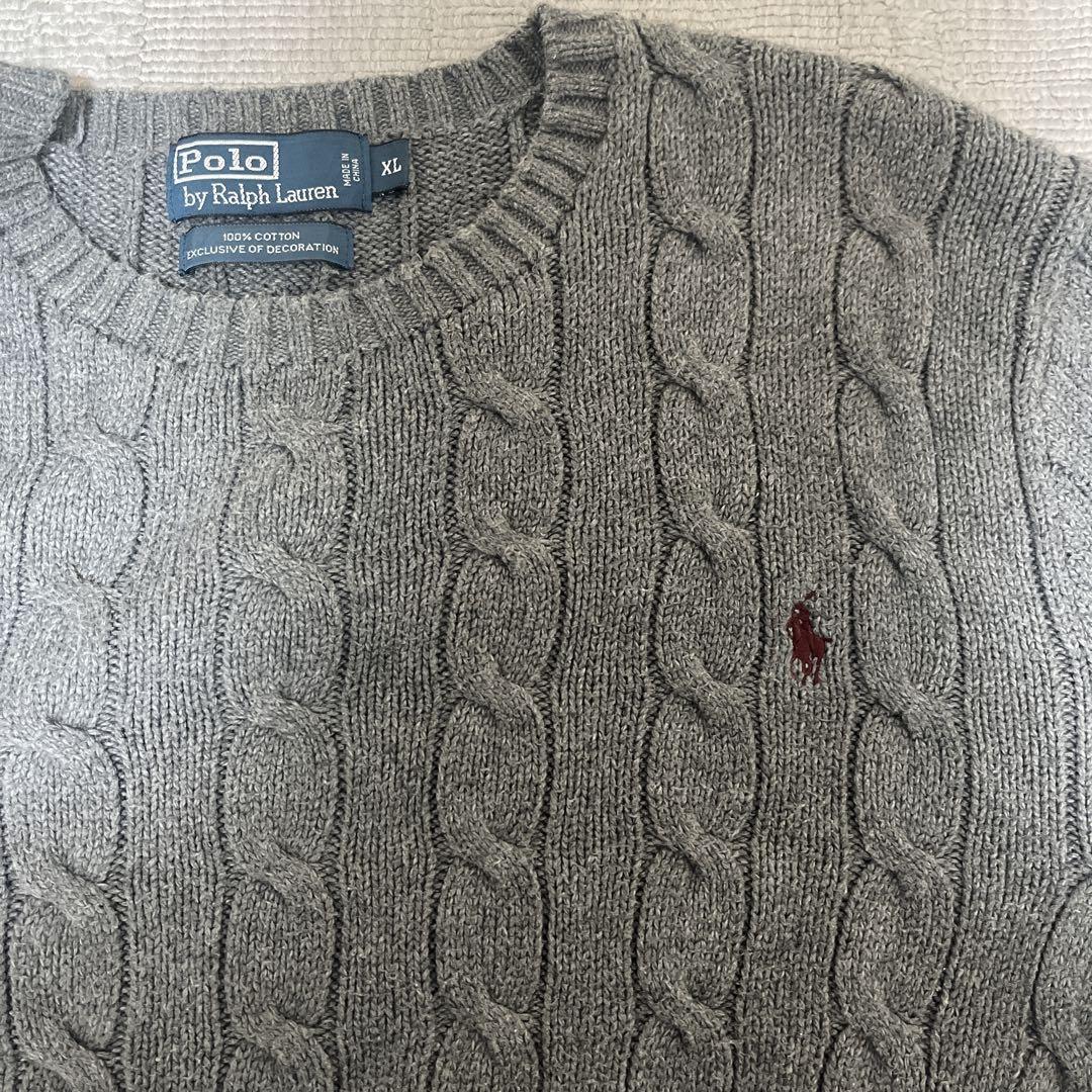 トップス 90s Ralph Lauren cotton knit Vintage 90s rare Ralph Lauren cotton knit sweater top