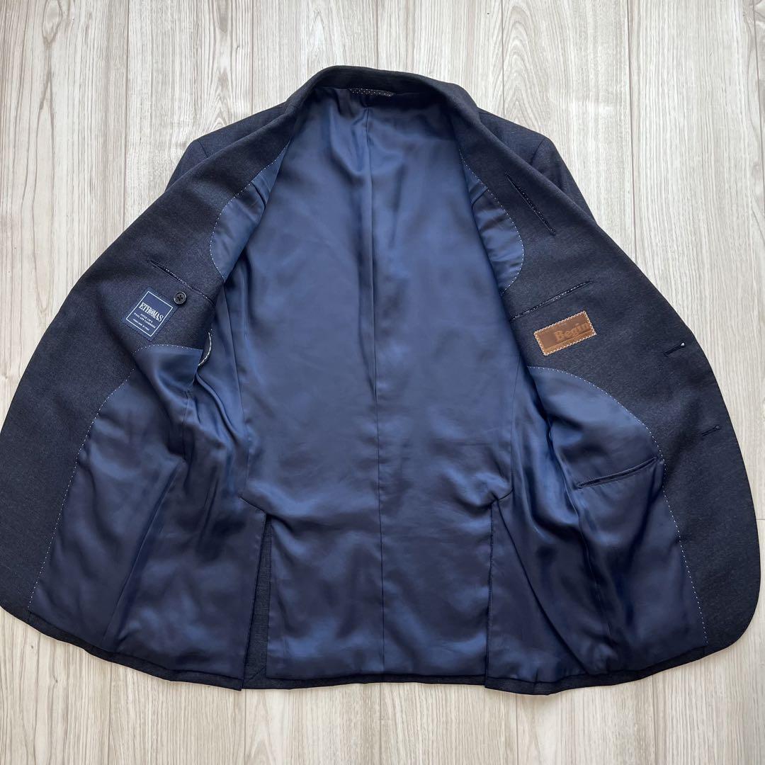スーツカンパニー BEGIN別注 カシミヤ super130's ネイビー S
