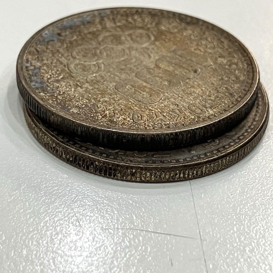 東京オリンピック 1964年 昭和39年 1000円　記念硬貨　2枚セット
