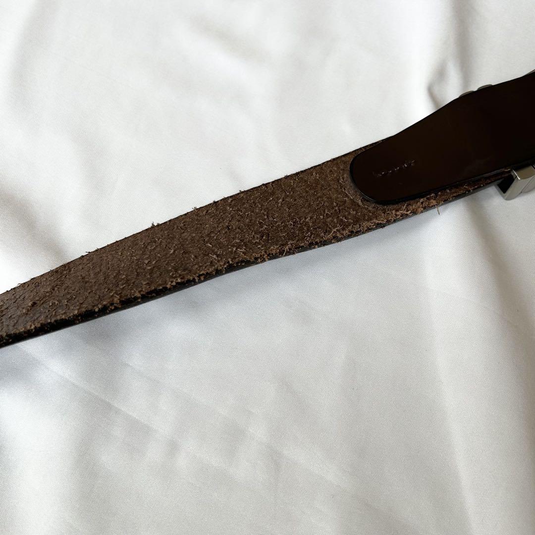 ポールスミス 本革 レザーベルト XL ブラウン ビジネス Paul Smith