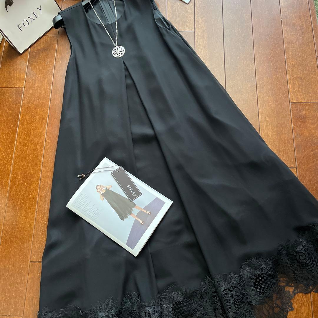 ♡フォクシー♡Chantilly Dress♡ブラック♡38♡ ♡フォクシー♡Chantilly Dress♡ブラック♡38♡