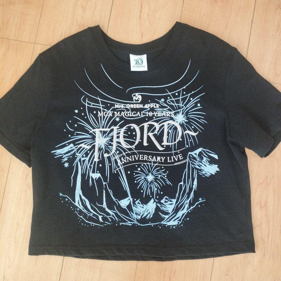 ミセスグリーンアップル フィヨルド クロップド グリッター T