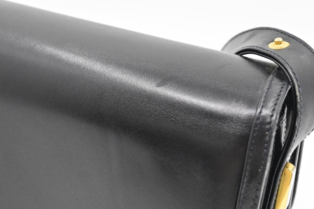 【美品】GUCCI　グッチ　インターロッキング　ショルダーバッグ　ブラック