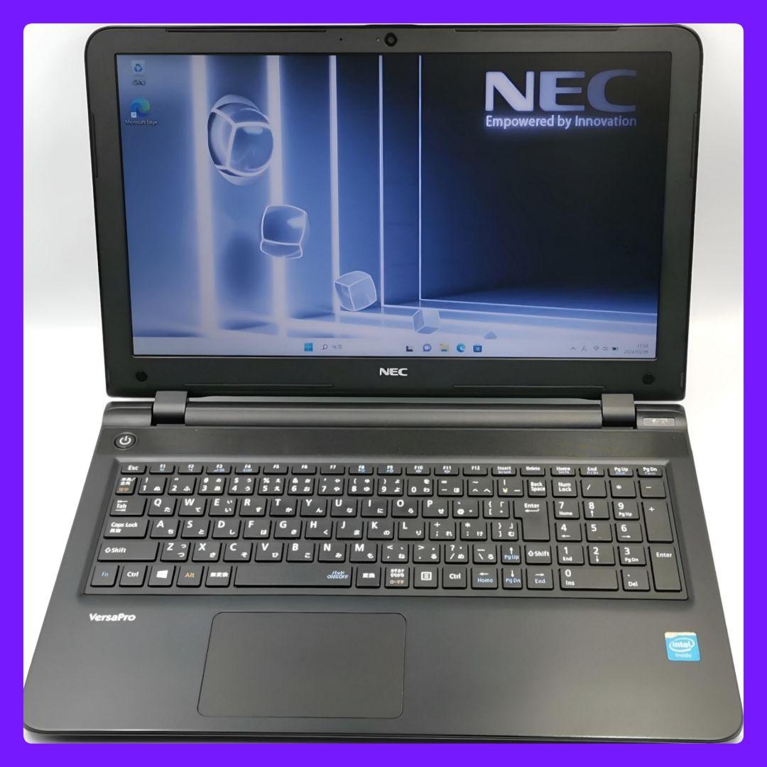 NEC - 美品✨超大容量HDD✨NECノートパソコン✨webカメラ✨Windows11 大容量1000GB❣️Windows11 NEC カメラ付 艶黒 ノートパソコン