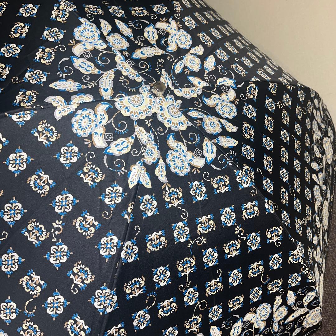 新品、ゲラルディーニ、黒、柄、１級遮光、軽量　サマーシールド、晴雨兼用折り畳み傘