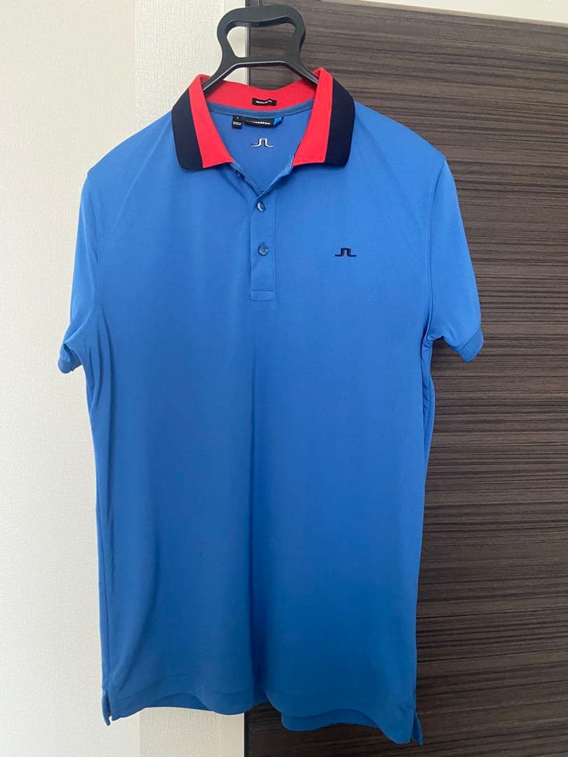 J.LINDEBERG ブルーポロシャツ Sサイズ