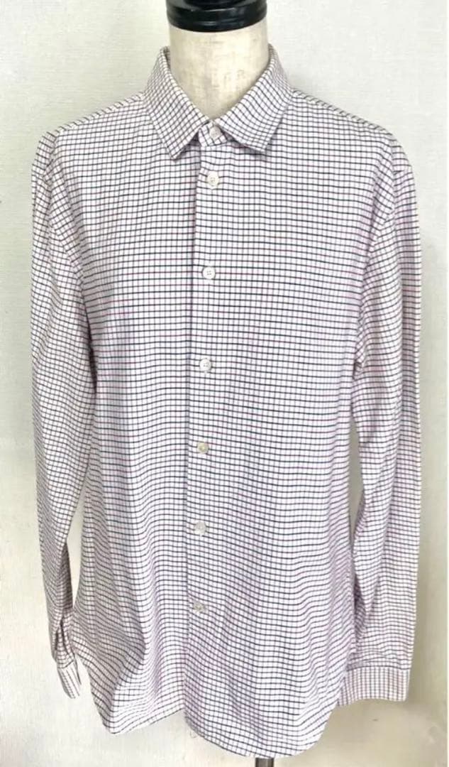 限定セールバレンシアガコットントリコロールチェックシャツ 【限定