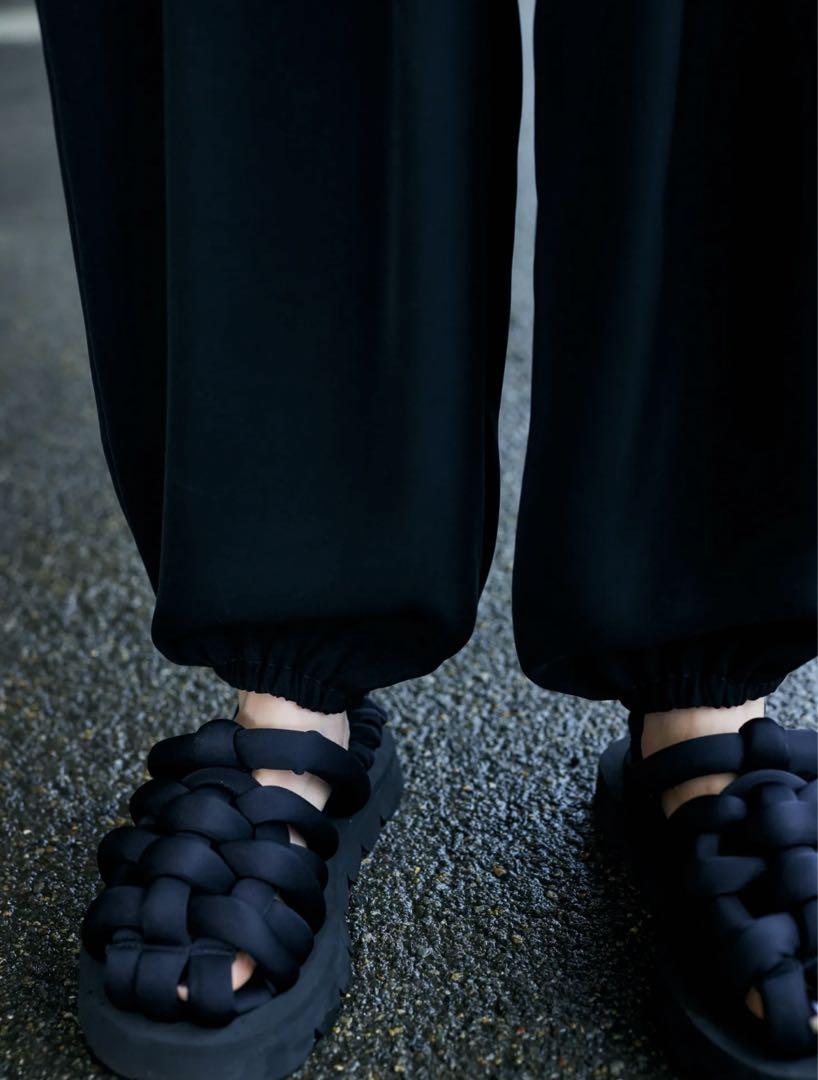 エンフォルド　WIDE EGG PANTS ブラック 34 enfold