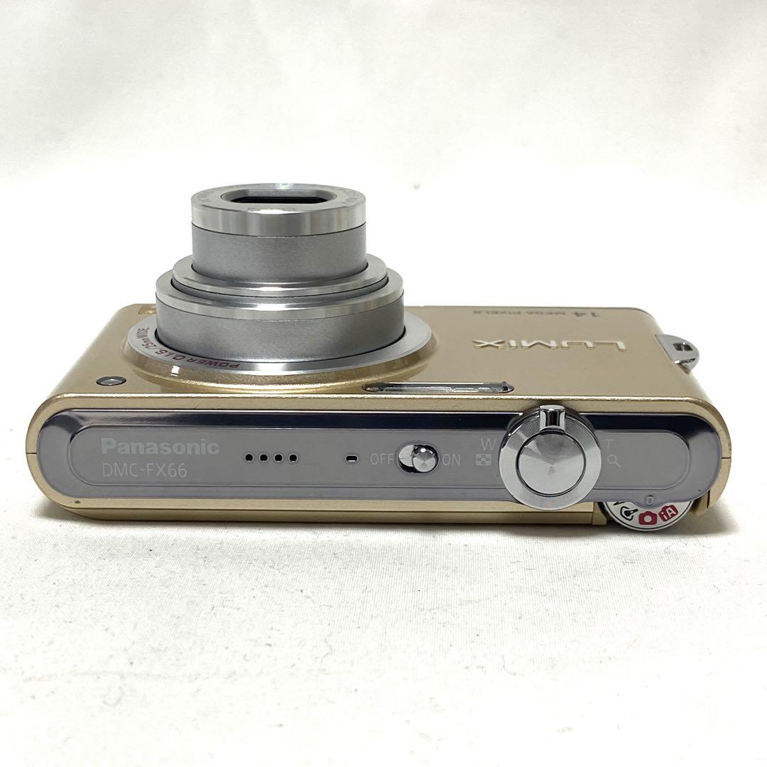 Panasonic LUMIX DMC-FX66 ゴールド デジタルカメラ 箱 - メルカリ