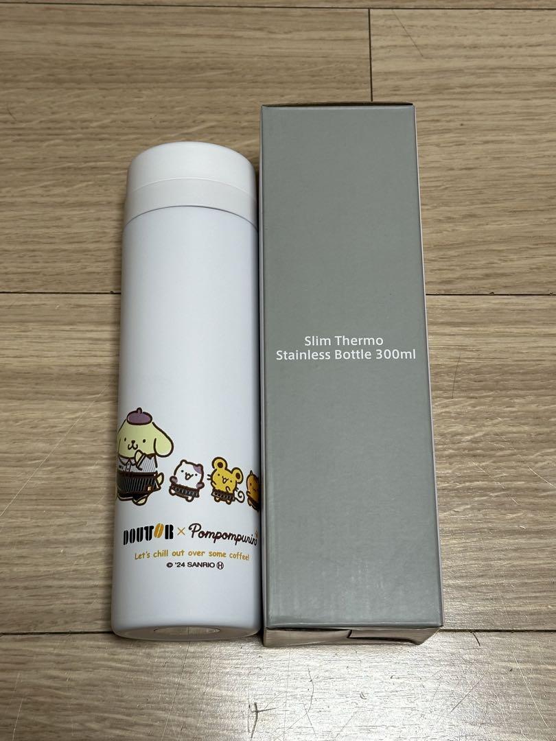 お値下げ新品☆ドトールポムポムプリン水筒スリムサーモスステンレスボトル300ml