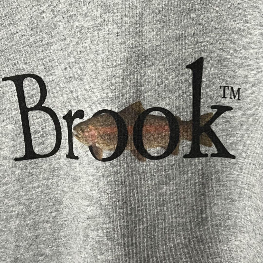 Brook トレーナー　スゥェット　魚　men'sXL グレー