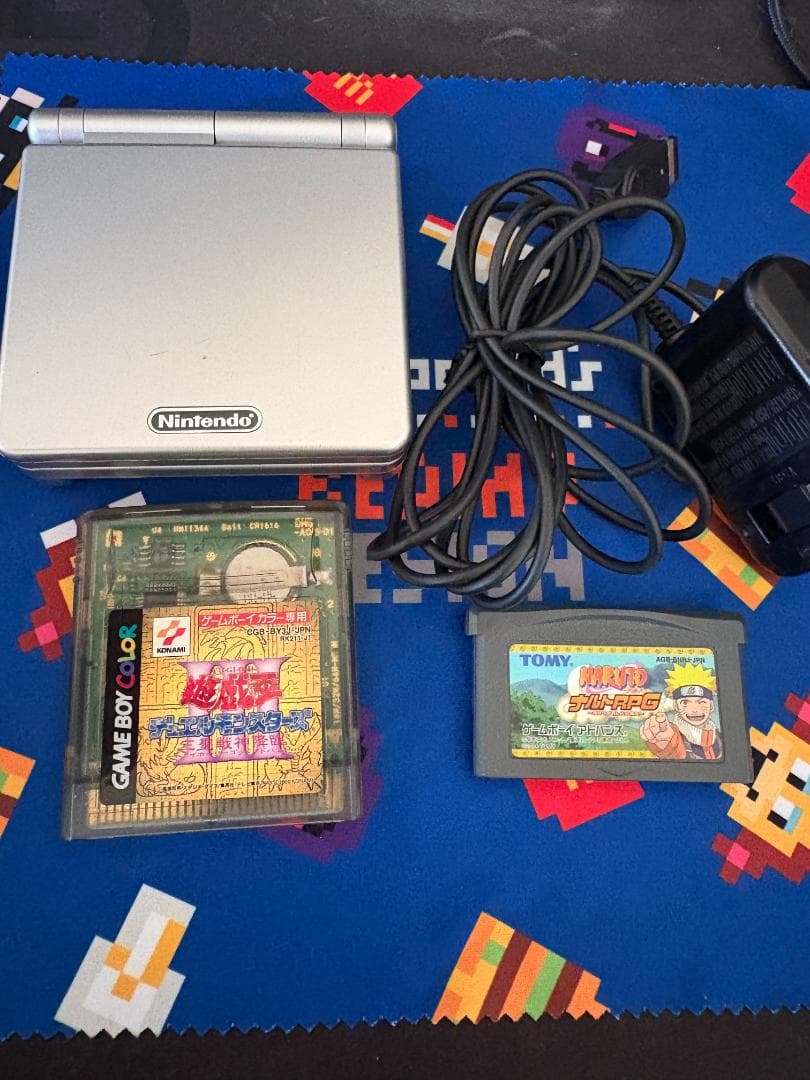 ゲームボーイアドバンスSP ACアダプター付き カセット付き - メルカリ