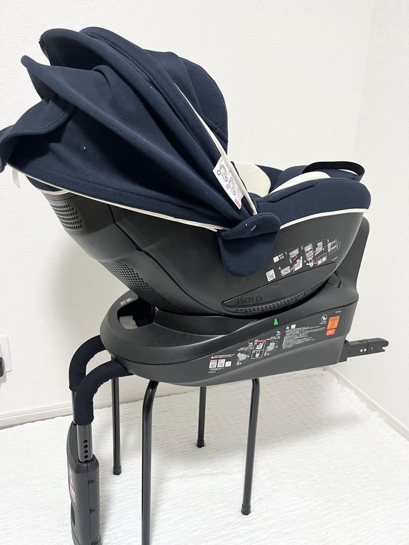 美品　エールべべ　クルット4i リラクシー　isofix 回転式
