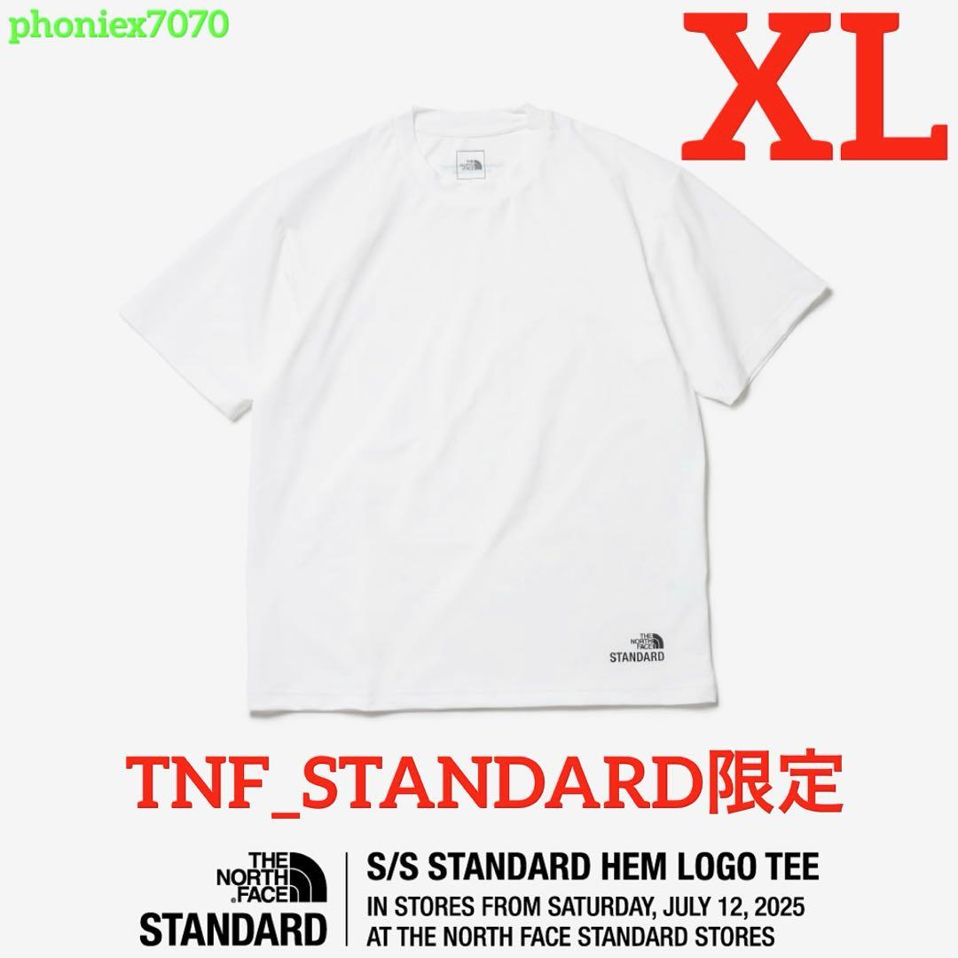 ノースフェイスSTANDARD HEM LOGO Tシャツ ホワイトXL ノースフェイス スタンダード限定 HEM LOGO TEE【XL】ホワイト 白