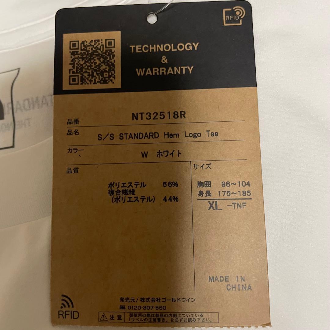 ノースフェイス スタンダード限定 HEM LOGO TEE【XL】ホワイト 白