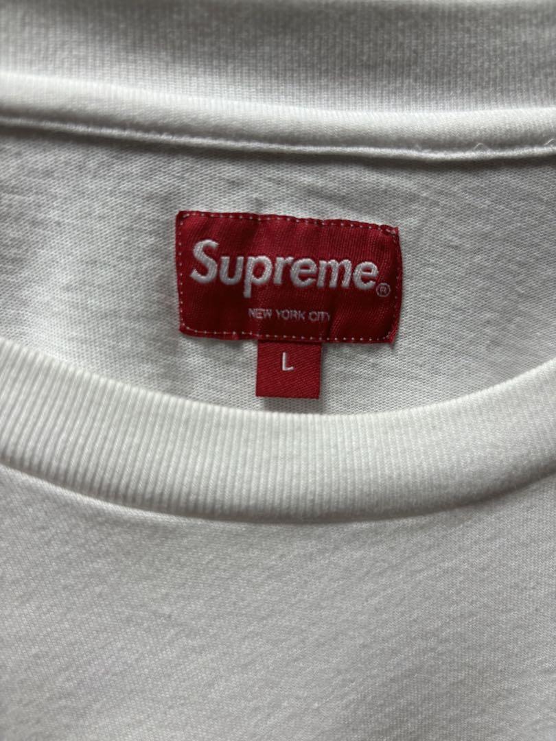 Supreme Small Box L/S Tee ホワイト ロンT