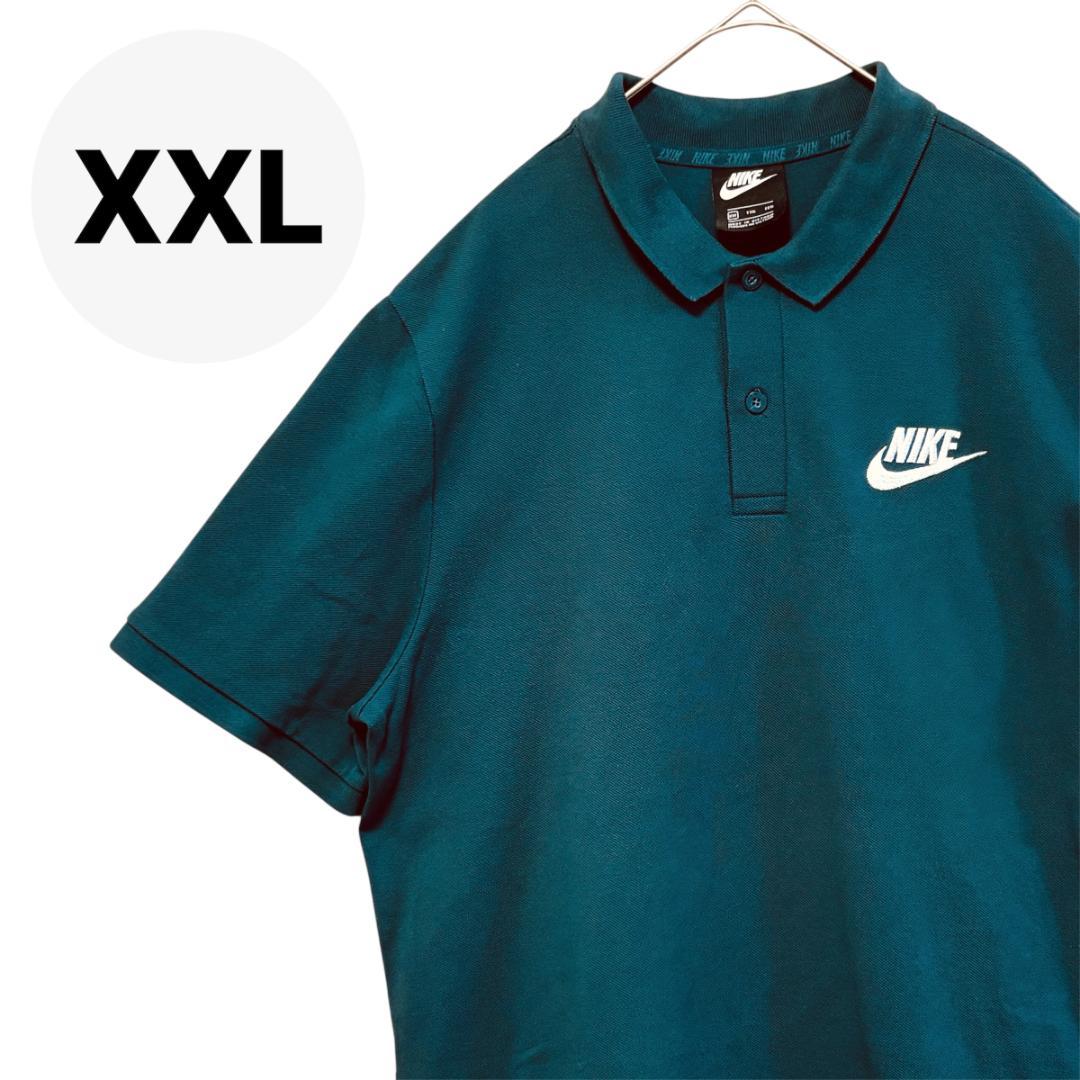 NIKE ナイキ ワンポイント 刺繍ロゴ ポロシャツ ビックサイズ