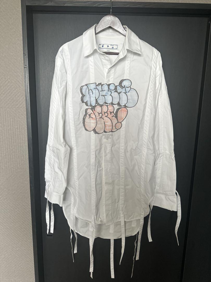 Off-White グラフィックプリント長袖シャツ