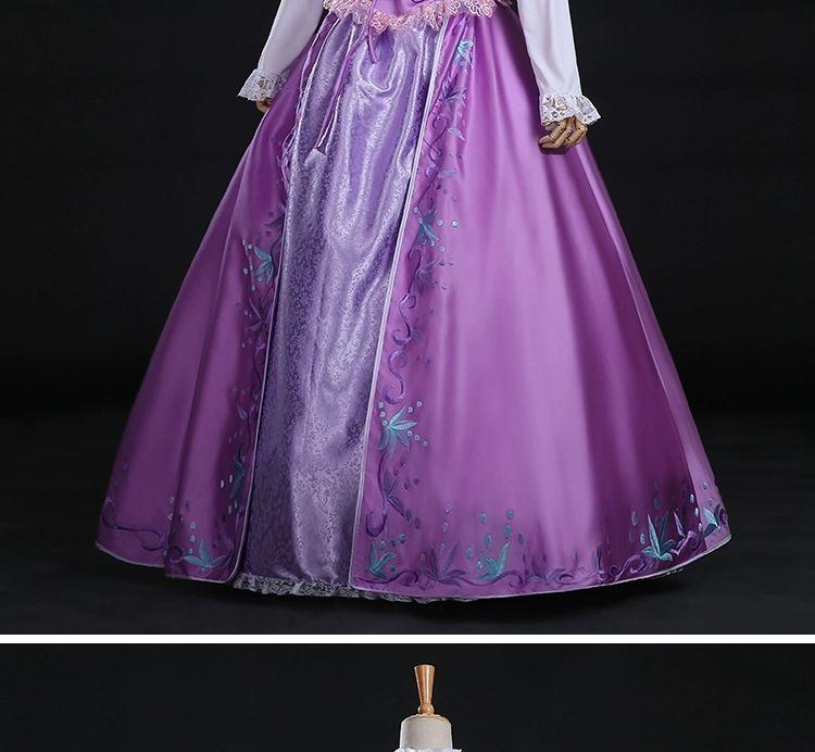 ディズニー　塔の上のラプンツェル　イエロー×パープルドレス　Dハロ　仮装　衣装 ディズニー 塔の上のラプンツェル イエロー×パープルドレス D