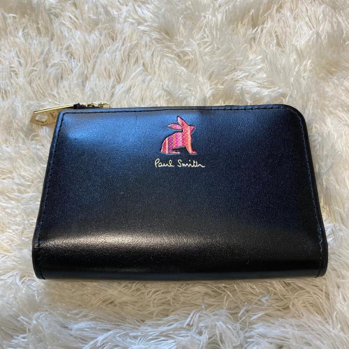 【PaulSmith】ポールスミス レザーキーケース・マーケトリーストライプ黒