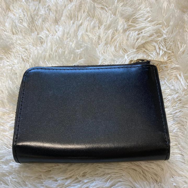 【PaulSmith】ポールスミス レザーキーケース・マーケトリーストライプ黒
