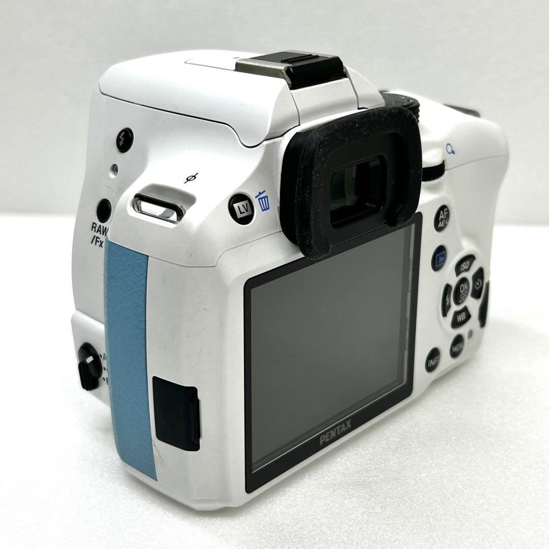 【希少カラー★青白】Pentax K-50 デジタル一眼レフ ダブルズームキット