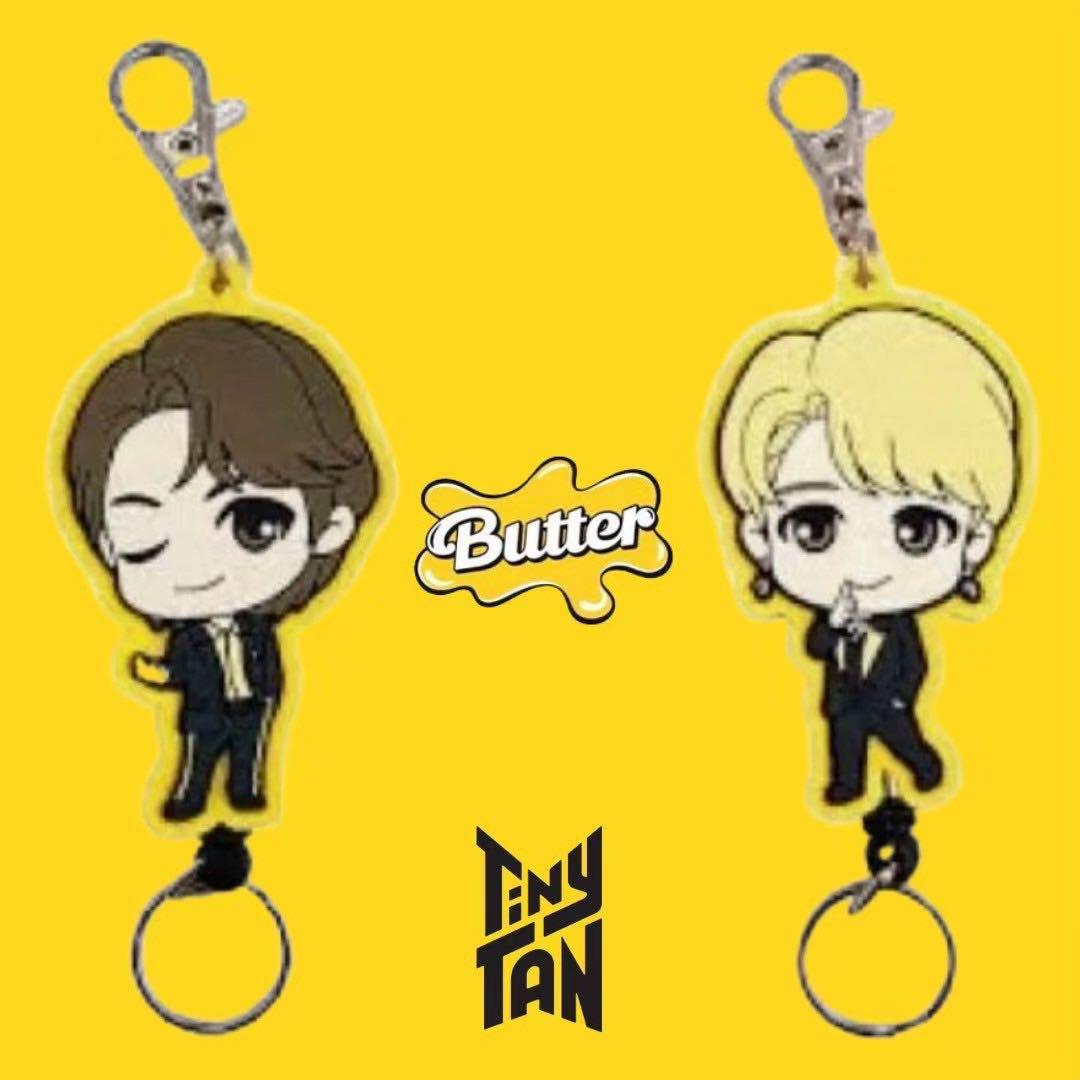 BTS Tiny TAN キーホルダー ジミン ジン 2点セット 公式 - メルカリ