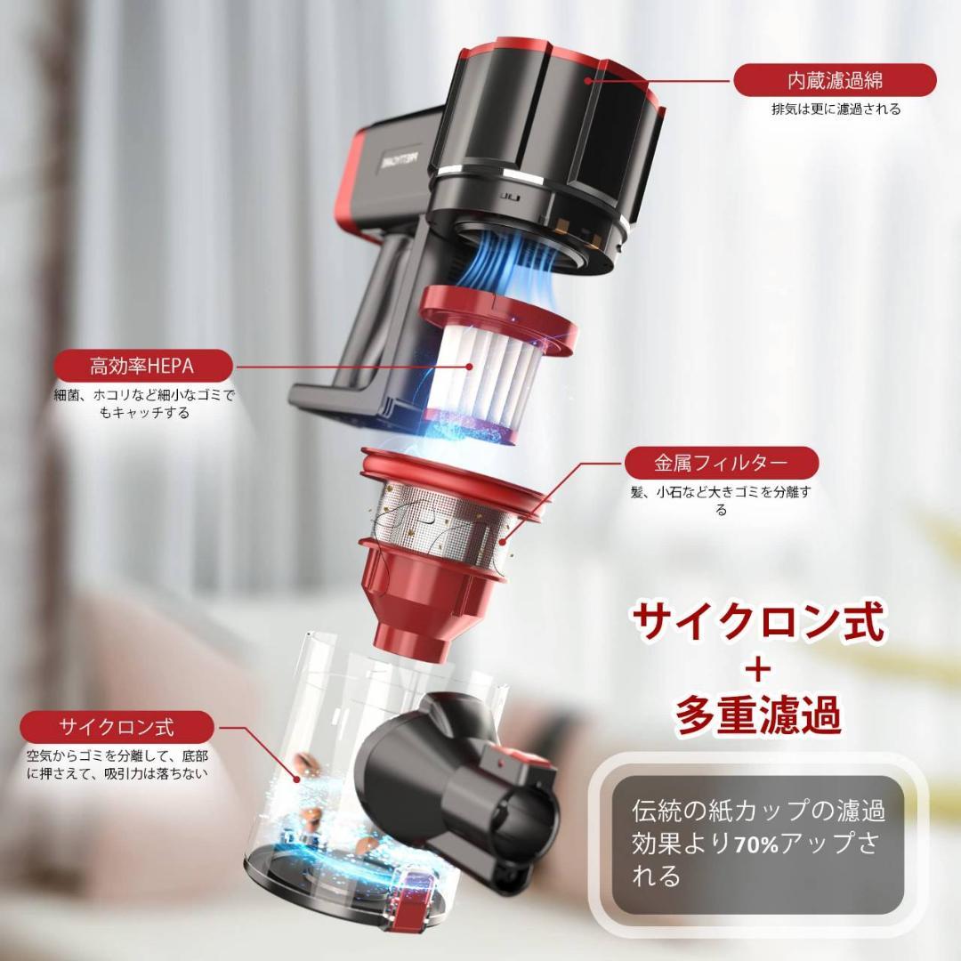 モーターヘッド搭載のコードレス4wayスティッククリーナー
