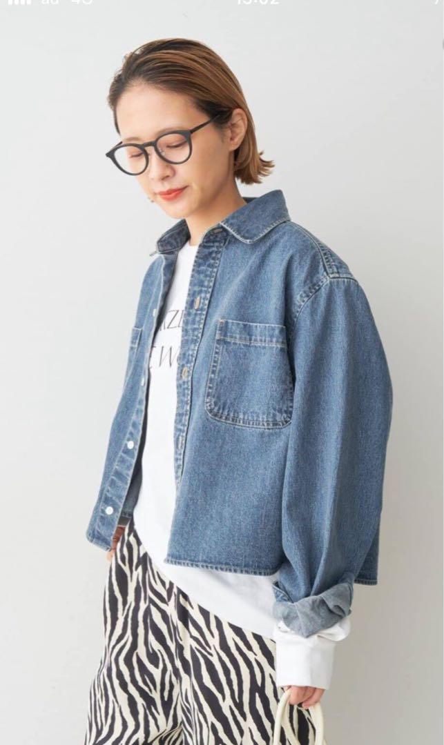 未使用級✨Spick & Span ショートデニムシャツ✨大人気商品 セール】《追加3》ショートデニムシャツ（シャツ/ブラウス