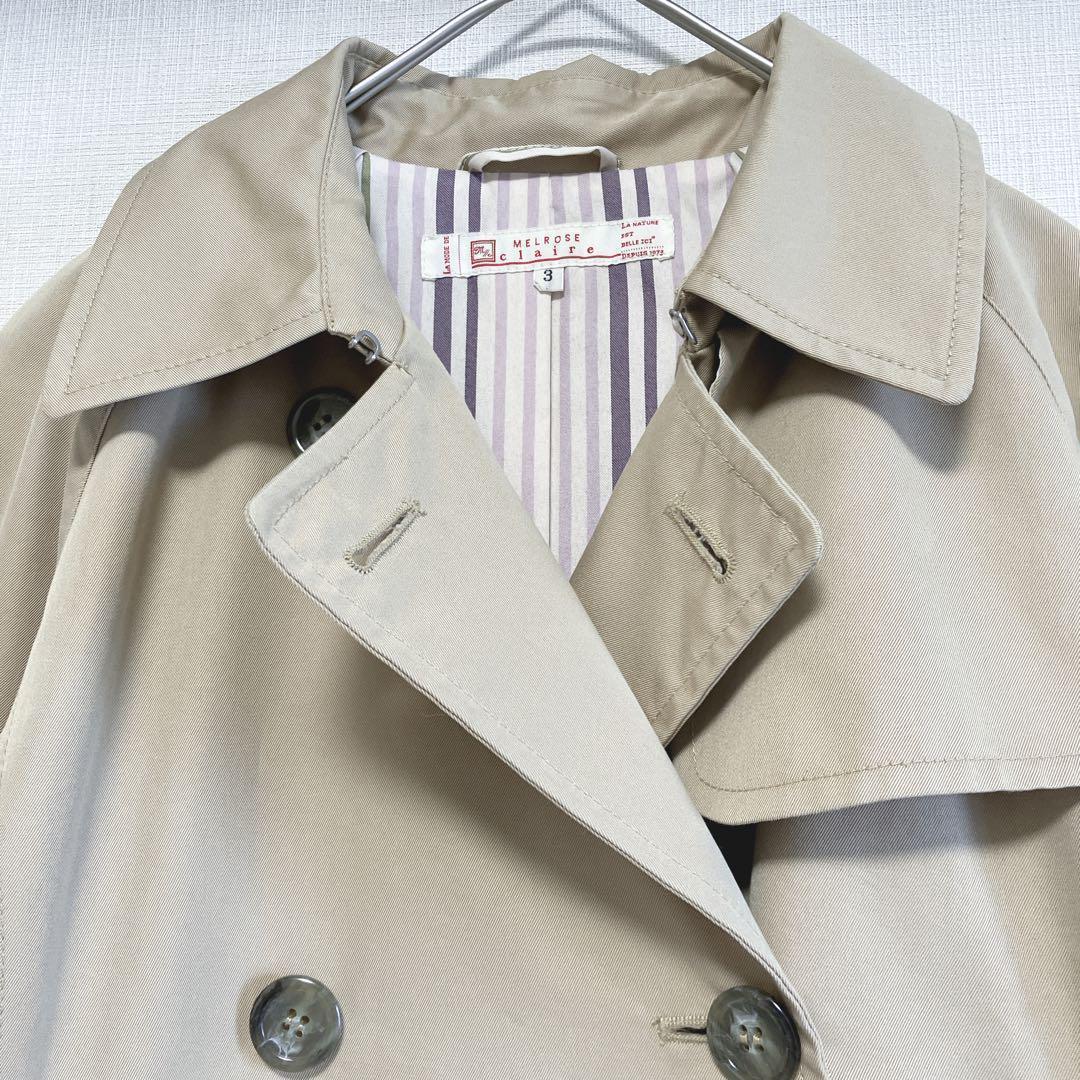 MELROSE claire メルローズクレール　トレンチコート　ベージュ L