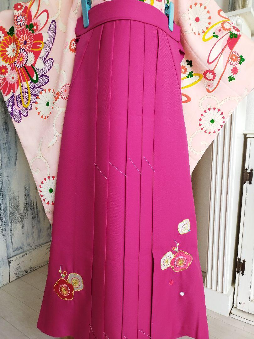 新品☆袴と袴下帯☆濃い目のピンク