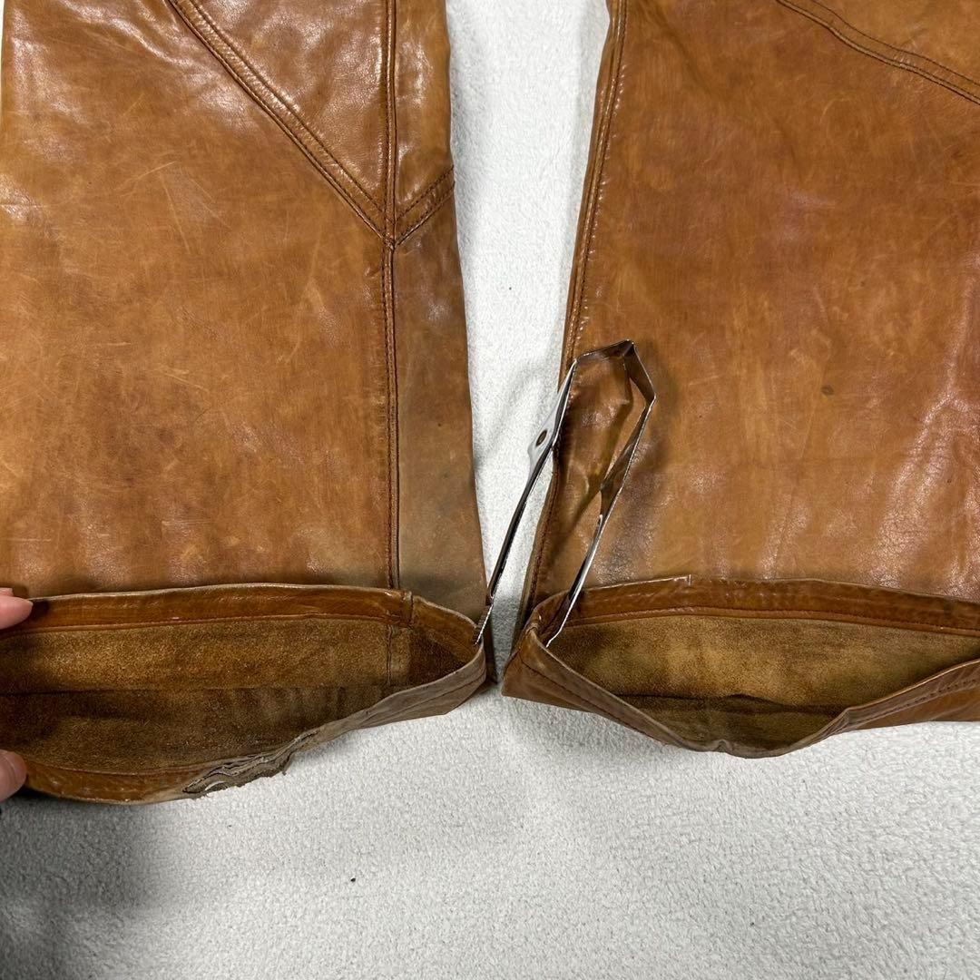 【291295homme】Bootcut Cow Leather Pants