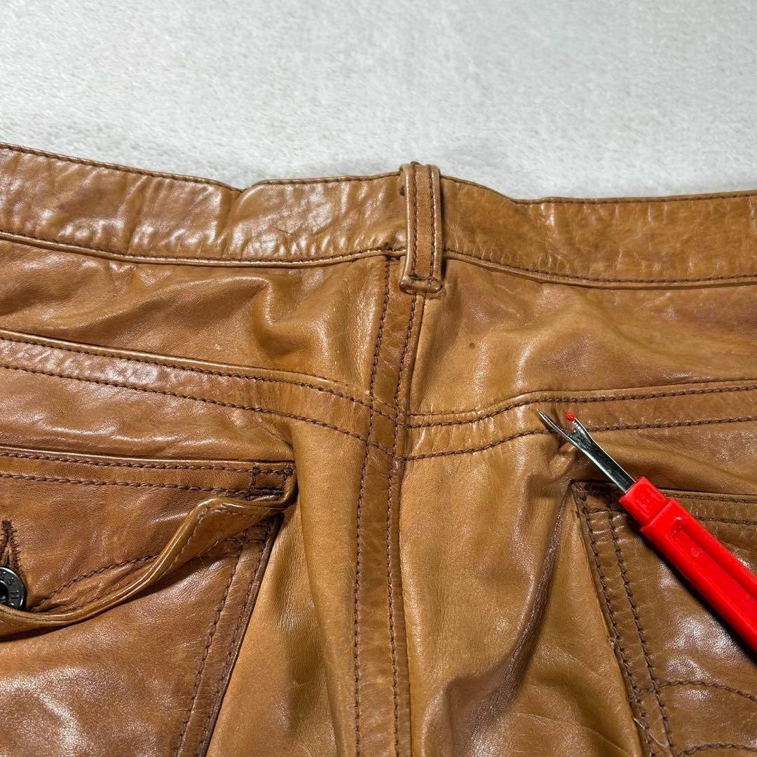 【291295homme】Bootcut Cow Leather Pants