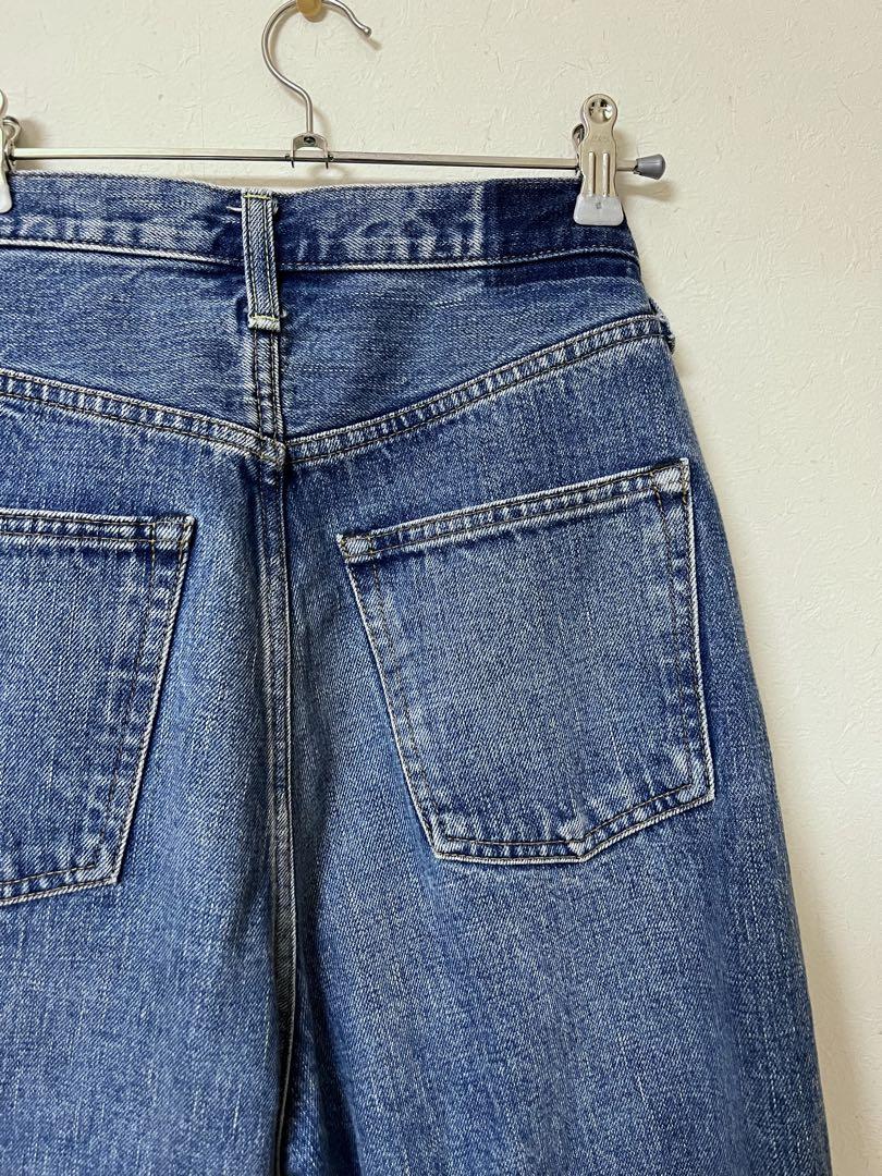 パンツ HYKE DENIM WIDE LEG JEANS