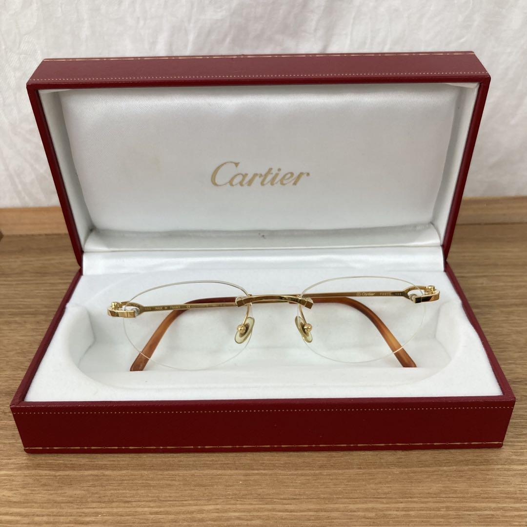【Cartier】フレームレスゴールドトーンメガネ ☆関税送料込み☆ 楽天市場】Cartier カルティエ サントス 眼鏡フレーム 度入り