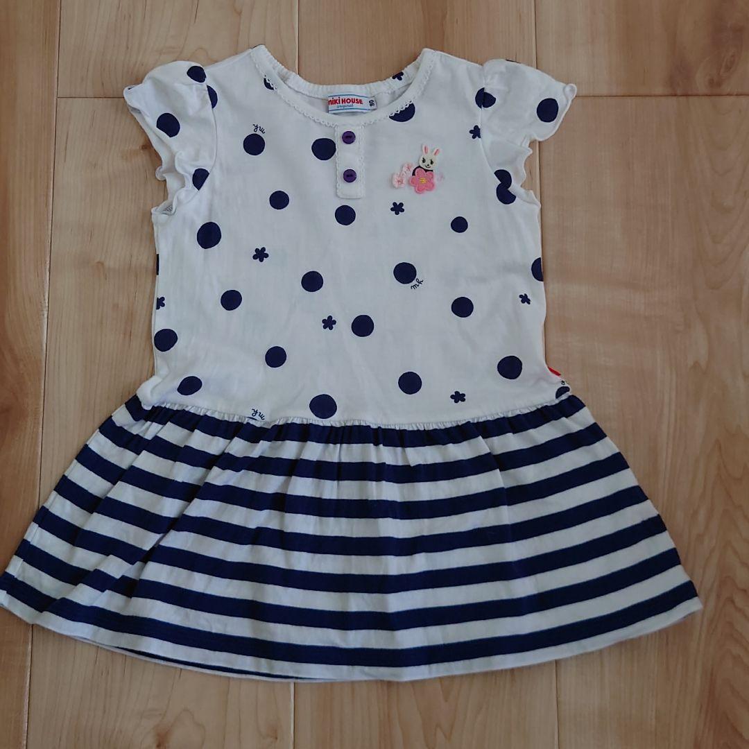 値下げ☆美品 ミキハウス ワンピース 90cm