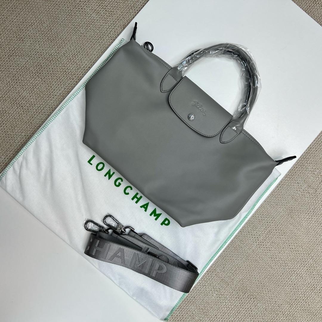 Longchamp ル プリアージュ キュイールトップハンドルバッグ S##
