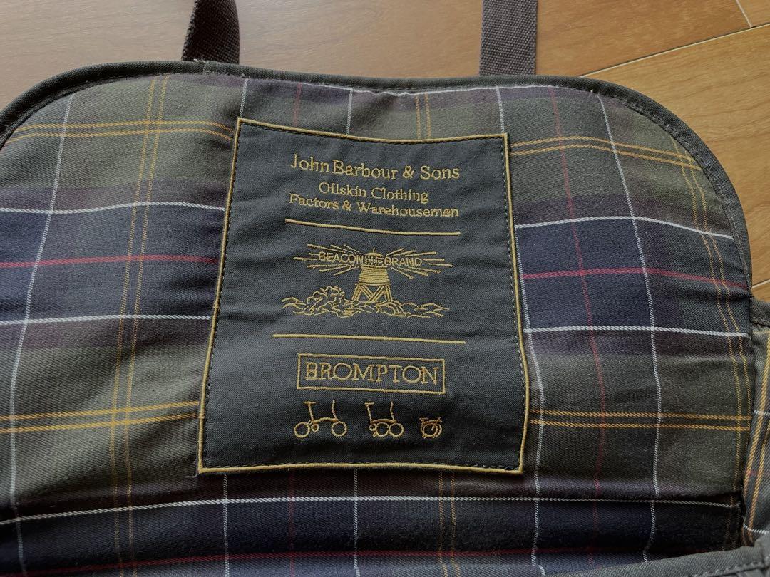 Barbour x brompton バック