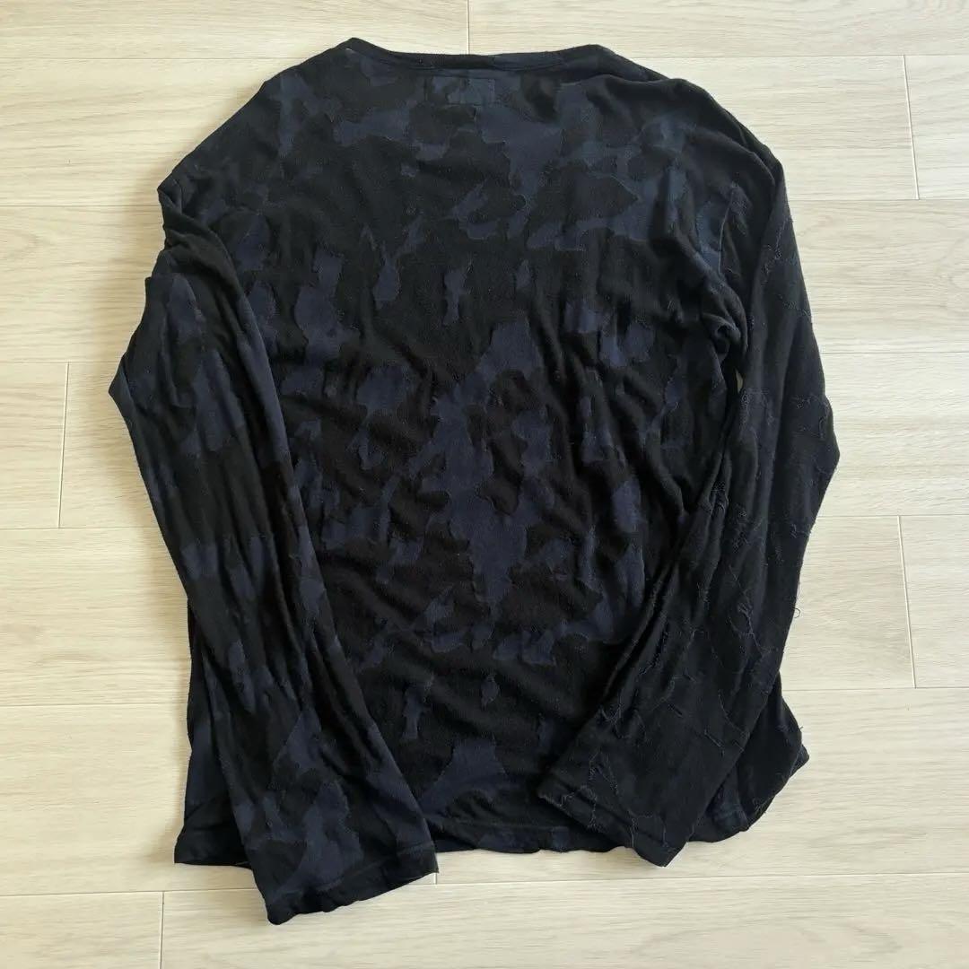 トップス RIGHT VERTICAL SEAM LONG SLEEVE T-SHIRT